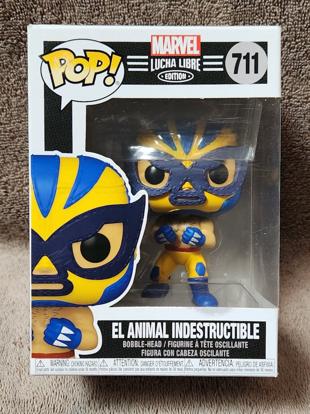 FUNKO POP! Marvel EL ANIMAL INDESTRUCTIBLE Lucha Libre Edition Bobble #711 NEW